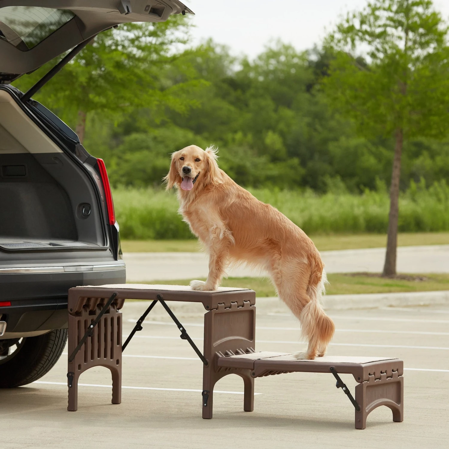 Pet Gear Free-Standing Foldable Dog Car Steps 1 Pet Gear Free-Standing Foldable Dog Car Steps