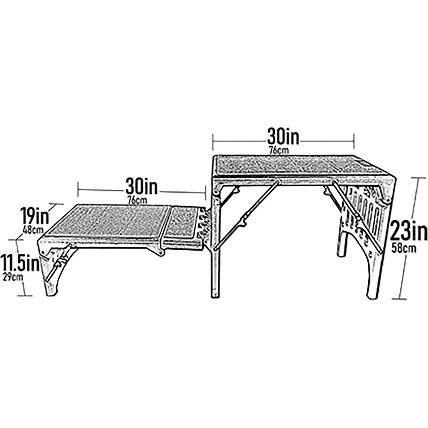 Pet Gear Free-Standing Foldable Dog Car Steps 2 Pet Gear Free-Standing Foldable Dog Car Steps - Image 2