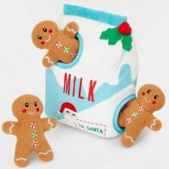 Frisco Holiday Hot Cocoa Hide & Seek Puzzle Plush Squeaky Dog Toy & Frisco Holiday Milk & Gingerbread Cookies Hide & Seek Puzzle Plush Squeaky Dog Toy -Dog Supply Store 986142 PT5. AC SS1800 V1698258115