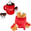 Frisco Holiday Hot Cocoa Hide & Seek Puzzle Plush Squeaky Dog Toy & Frisco Holiday North Pole Mailbox Hide & Seek Puzzle Plush Squeaky Dog Toy